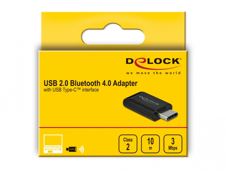 Delock USB2.0 Bluetooth 4.0 Adapter USB Type-C - 61003