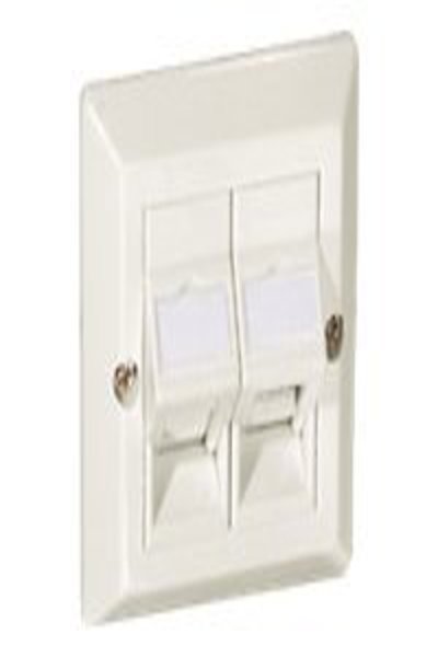 Plaque frontale universelle Equip - Blanc - Plastique ABS - Polycarbonate - Conventionnel - Toutes marques - 80 mm - 80 mm