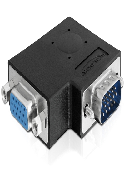 Delock Adapter VGA male / female 90° angled - 65345
