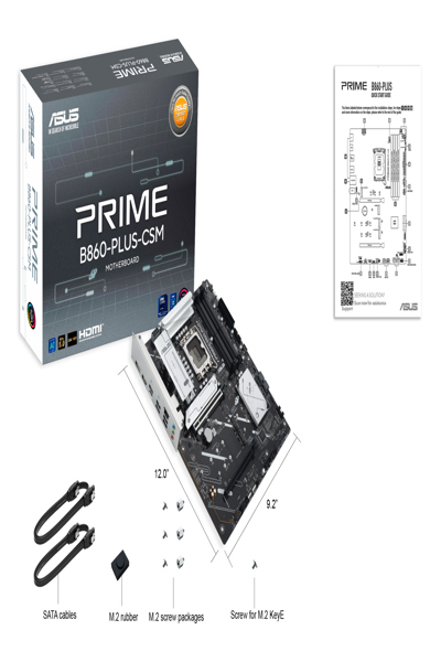 ASUS PRIME B860-PLUS-CSM moderkort - 90MB1KA0-M0EAYC