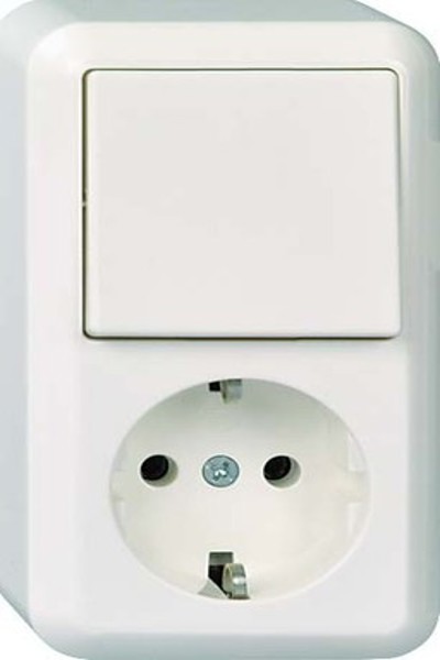 Interrupteur combiné marche/arrêt apparent Schneider 388600