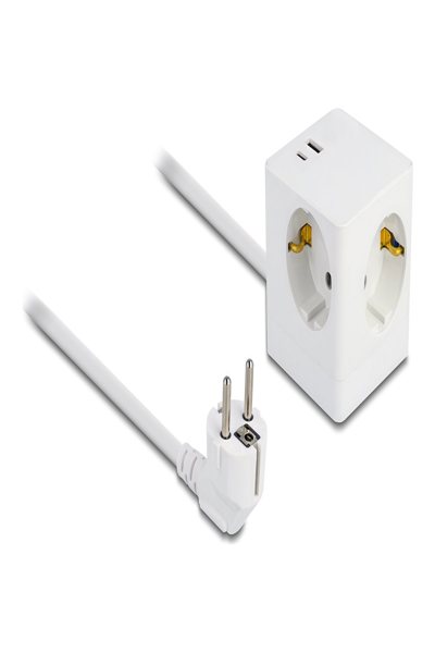Delock Grenuttag - med barnsäkert lås, PD 3.0-laddare 20W - 11502