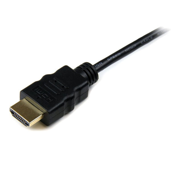 StarTech 2m High Speed HDMI Cable with Ethernet - HDMI to HDMI Micro - M/M - 2 m - HDMI Type A (Standard) - HDMI Type D (Micro) - 3D - Black - HDADMM2M