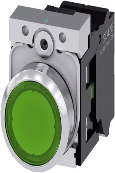 Siemens 3SU1152-0AB40 Push Button 22mm Round Green
