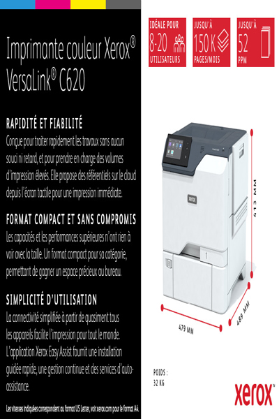 Xerox VersaLink C620V/DN - Printer - C620V_DN