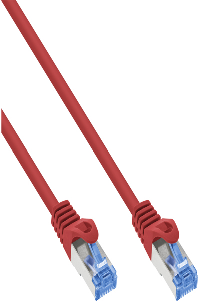 INLINE PATCH CABLE CAT.6A S/FTP TPE LSZH RED 0.5M