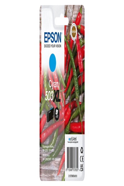 Epson 503XL XL cyan d'origine 6,4 ml
