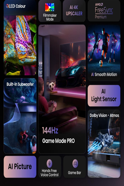 HISENSE 100E7Q PRO 100" 4K QLED SMART TV - 100E7Q PRO