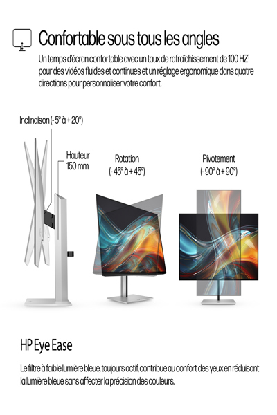 HP Series 7 Pro FHD Monitor: 24-inch (60.5 cm) Flat Screen - 8X530A5#ABB