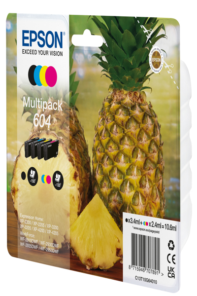 Epson 604 Multipack 4-pack noir, jaune, cyan, magenta