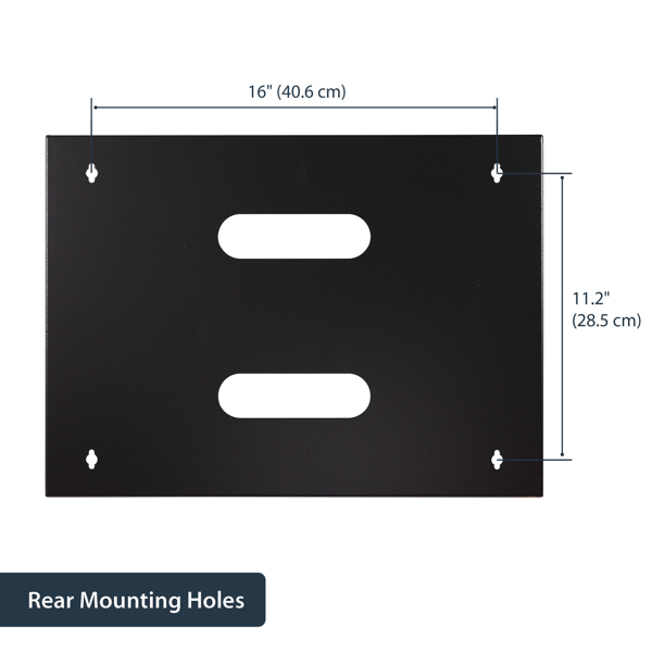 StarTech 8U Wall-Mount Bracket for Shallow Rack Equip - WALLMOUNT8