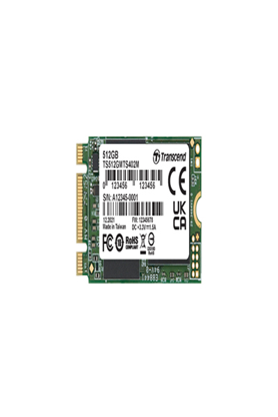 Transcend MTS402M, 256GB, M.2, 530MB/s, 6Gbps - TS256GMTS402M