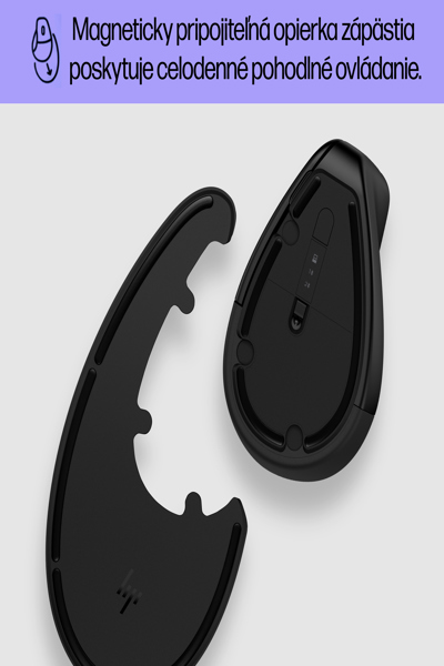 HP 920 Ergonomic Wireless Mouse: Right-hand, Vertical Design, 4000 DPI - 6H1A4AA