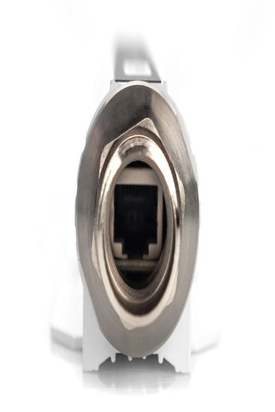 DIGITUS Gigabit Outdoor 100W PoE Surge Protector - 60 V - 120 V - 1000 Gbit/s - White - Aluminium - IP67 - DN-95425