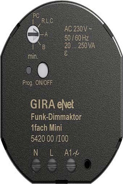 Actionneur variateur radio GIRA Mini 20 250VA 542000