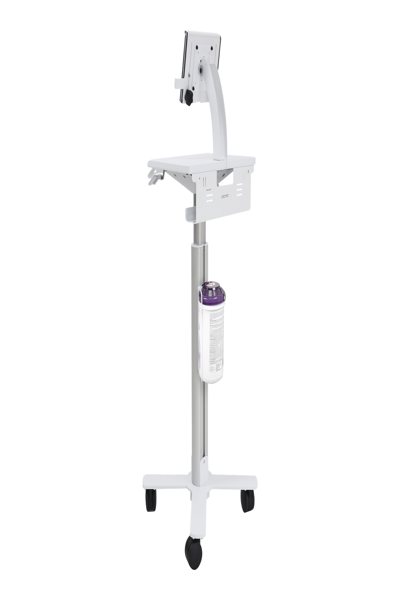 Chariot pour tablette Ergotron StyleView - SV10 - Chariot multimédia - Aluminium - Blanc - Tablette - 75 x 75, 100 x 100 mm - 0 - 128° - 4 roulettes