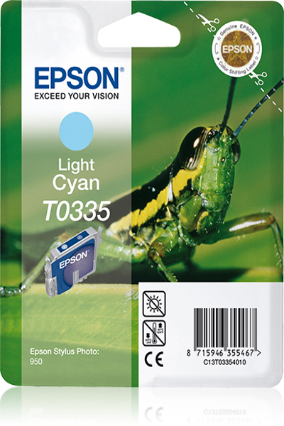Cartouche d'encre Epson STYLUS PHOTO 950, cyan clair, environ 440 pages - Originale