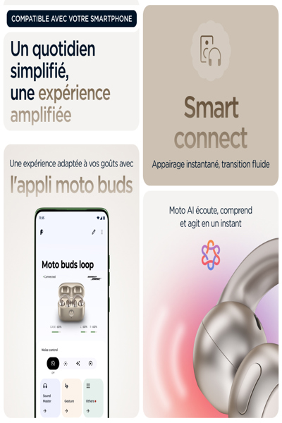 MOTOROLA MOTO BUDS LOOP SWAROVSKI WIRELESS HEADPHONES - PG38C07172