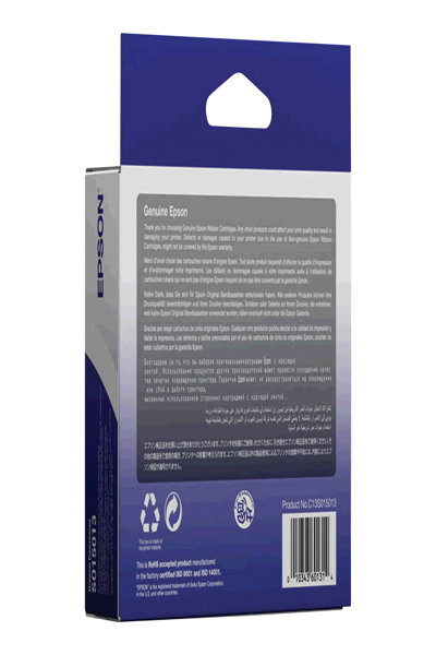 Cartouche de ruban noir Epson SIDM pour DLQ-2000 (C13S015013) - DLQ-2000 - Noir - 24 broches - 3 000 000 caractères - Chine - 125 mm