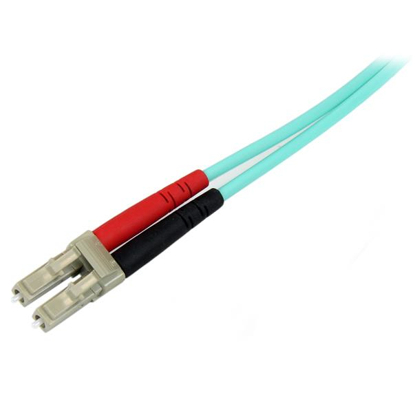 StarTech 1m Fiber Optic Cable 10Gb Aqua OM3 - A50FBLCLC1