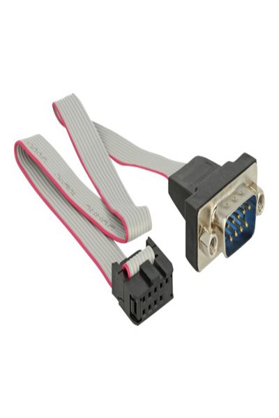 Delock Serial cable - 9 pin serial header (F) to DB-9 (M) panel mountable - 89900