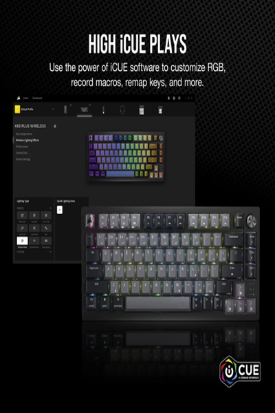 Corsair K65 PLUS TRÅDLÖST tangentbord - CH-91D401L-NA