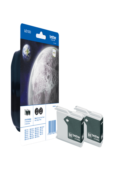 Brother Ink Cartridge Pack: Black x2 - Original - Pigment-based ink - black - Brother - Multi pack - Brother DCP-130C / DCP-330C / DCP-350C / DCP-357C / DCP-540CN / DCP-560CN / DCP-750CW / DCP-770CW... - LC1000BKBP2
