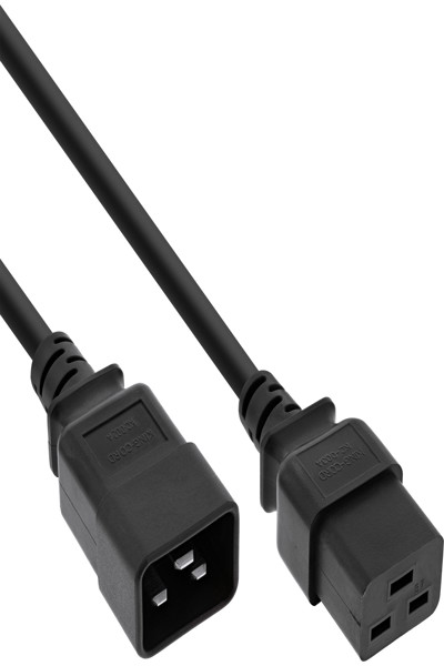 InLine C19 to C20 power cable 3-pin 5m - 16641F