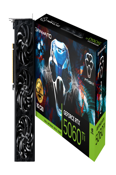GAINWARD GEFORCE RTX 5060 TI PYTHON III OC GRAPHICS CARD - NE7506TS19T1-GB2061T