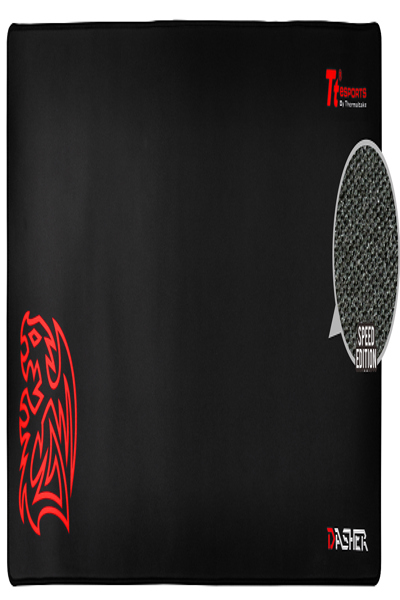 Thermaltake DASHER 2016 (UTÖKAD) Musmatta Svart - MP-DSH-BLKSXS-01