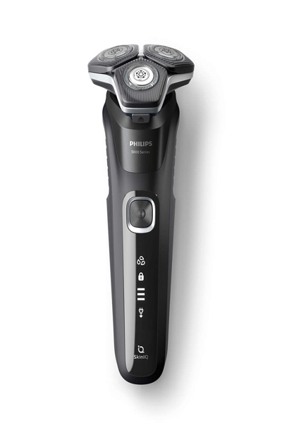 Philips SHAVER Series 5000 S5898/35 Wet and dry electric shaver with 2 accessories - Rotation shaver - Black - SteelPrecision blades - Stainless steel - Buttons - LED