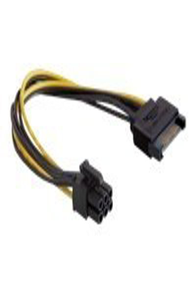 Delock Power cable - SATA power (M) to 6 pin PCIe power (M) - 82924