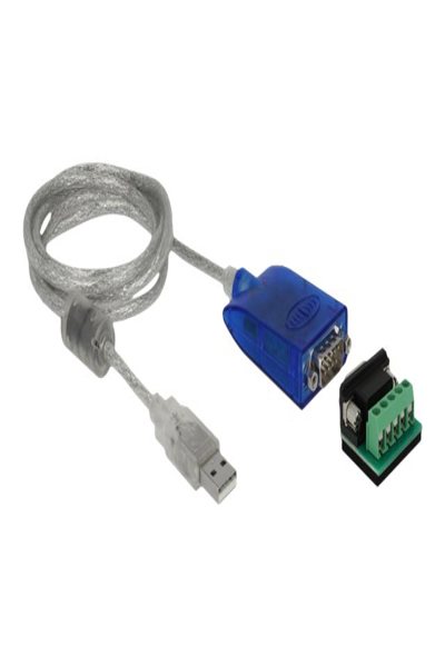 Delock Adapter USB Type-A to Serial RS-422/485 DB9 with surge protection 600 W and extended temperature range - 64055