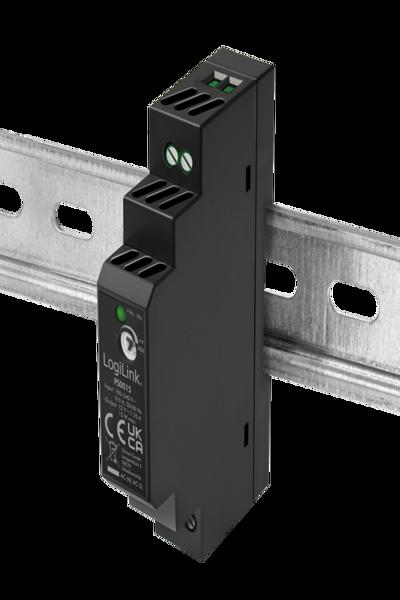 LogiLink DIN Rail Power Supply Black - PS0015