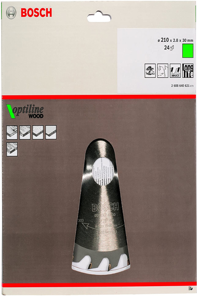 Bosch 2 608 640 621 - Wood - 21 cm - 3 cm - 1.8 mm - 2.8 mm - ATB (Alternate Top Bevel)