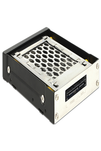Delock 47228 2.5" Hard Drive Mobile Rack Enclosure Cage Metal Black - 47228