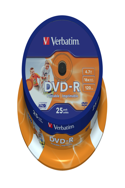 Verbatim 25x DVD-R - 4,7 GB 16x - 43538#PK1