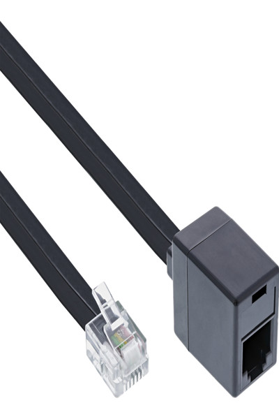 Câble modulaire en ligne RJ12 6P6C M/F 2 m