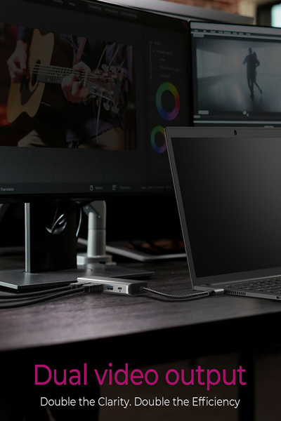 ICY BOX IB-DK4012-CPD 9-i-1 mobil dockningsstation - IB-DK4012-CPD