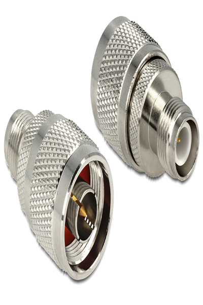 Adaptateur RF Delock - connecteur RP-TNC mâle vers connecteur N mâle