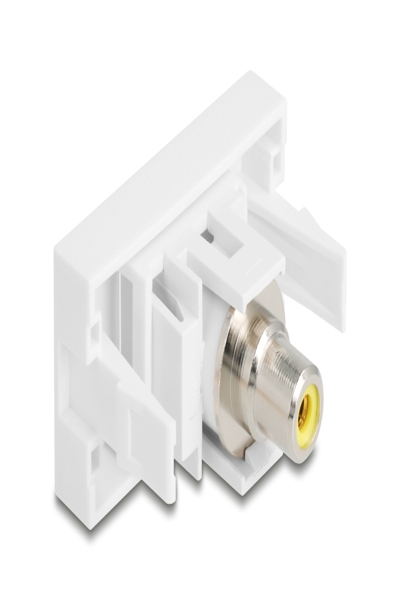 Delock Easy 45 Modul Cinch Buchse zu gelb weiÃƒÅ¸ - 90856