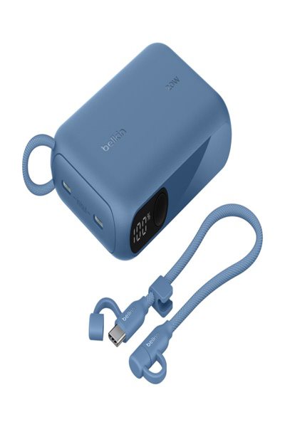 Belkin BoostCharge - Power Bank - with Display - 10000 mAh - 20 Watt - PD - 2 - BPB027HQBL