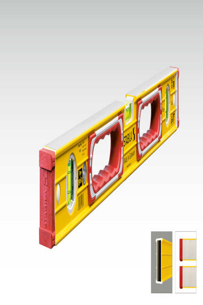 Stabila Type 196-2, Niveau de charpentier, 0,81 m, Rouge, Jaune, 0,5 mm/m, Aluminium