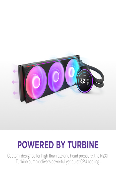 NZXT Kraken Elite 420 RGB mm schwarz - RL-KR42E-B2