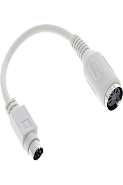 Câble adaptateur de clavier en ligne DIN femelle 5 broches / PS/2 mâle environ 10 cm