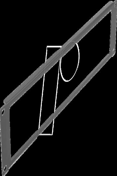 Delock Blank panel - svart - 2U - 66675