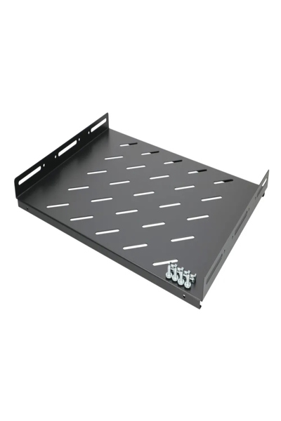 Étagère fixe noire Extralink 19" 1U 350 mm