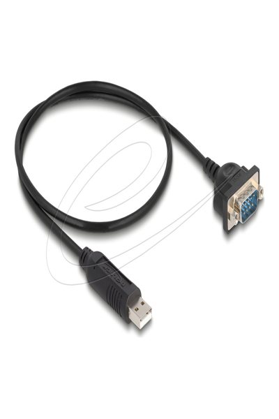 Delock USB RS-232 Adapter 2.0 to D-Sub 9 Plug compact - 66470