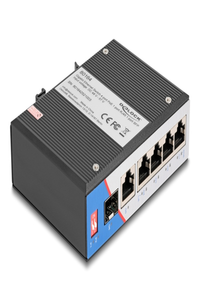 Delock Industrial Switch PoE 1 Gbps - 80164