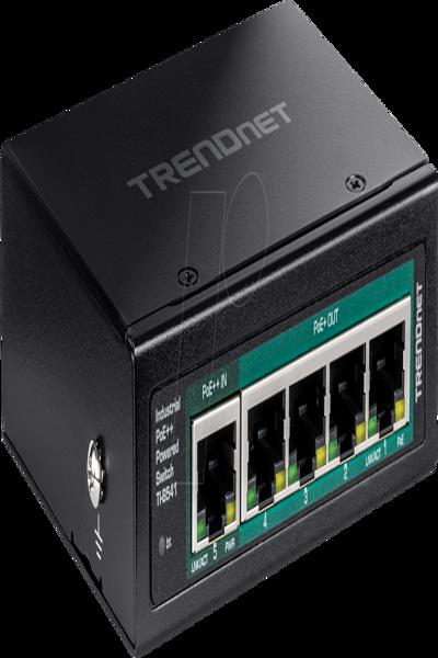 TRENDnet TI-B541 - Switch - industrial, with PoE pass-through - TI-B541